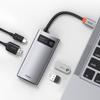 Baseus Metal Gleam 4-in-1 USB-C Hub: 100W PD, 4K HDMI, USB 3.2 Gen 1 & 2.0 - Model CAHUB-CY0G