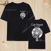 Harajuku Clan Fraser of Lovat Clansman’s Crest Badge Print Summer Trending Unisex T Shirt 100% Cotton O-neck Short-sleev