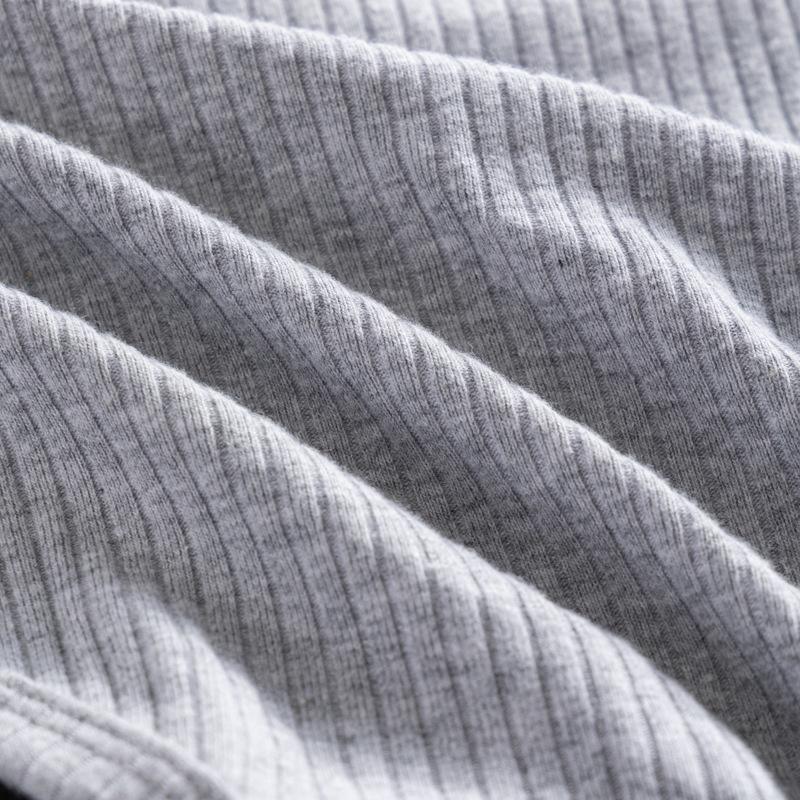 Men's Ribbed Pure Cotton Briefs - Solid, Breathable, Sweat-Absorbing, High Cut, Large Pouch, Four Seasons.