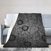 Supernatural Grey Blankets Soft Warm Flannel Throw Blanket Plush for Bed Living Room Picnic Travel Home Couch