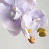 2 Pcs Orchid Artificial Flowers 37 Inch Realistic Fake Orchid Stem for Home Decor Party Wedding Decor