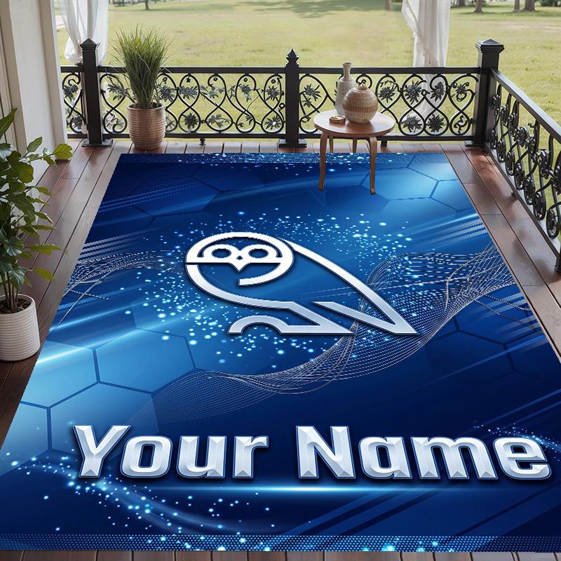 Custom Text Printed Rug Sheffield Wednesday FC Non Slip Floor Carpet For Home Room Decor