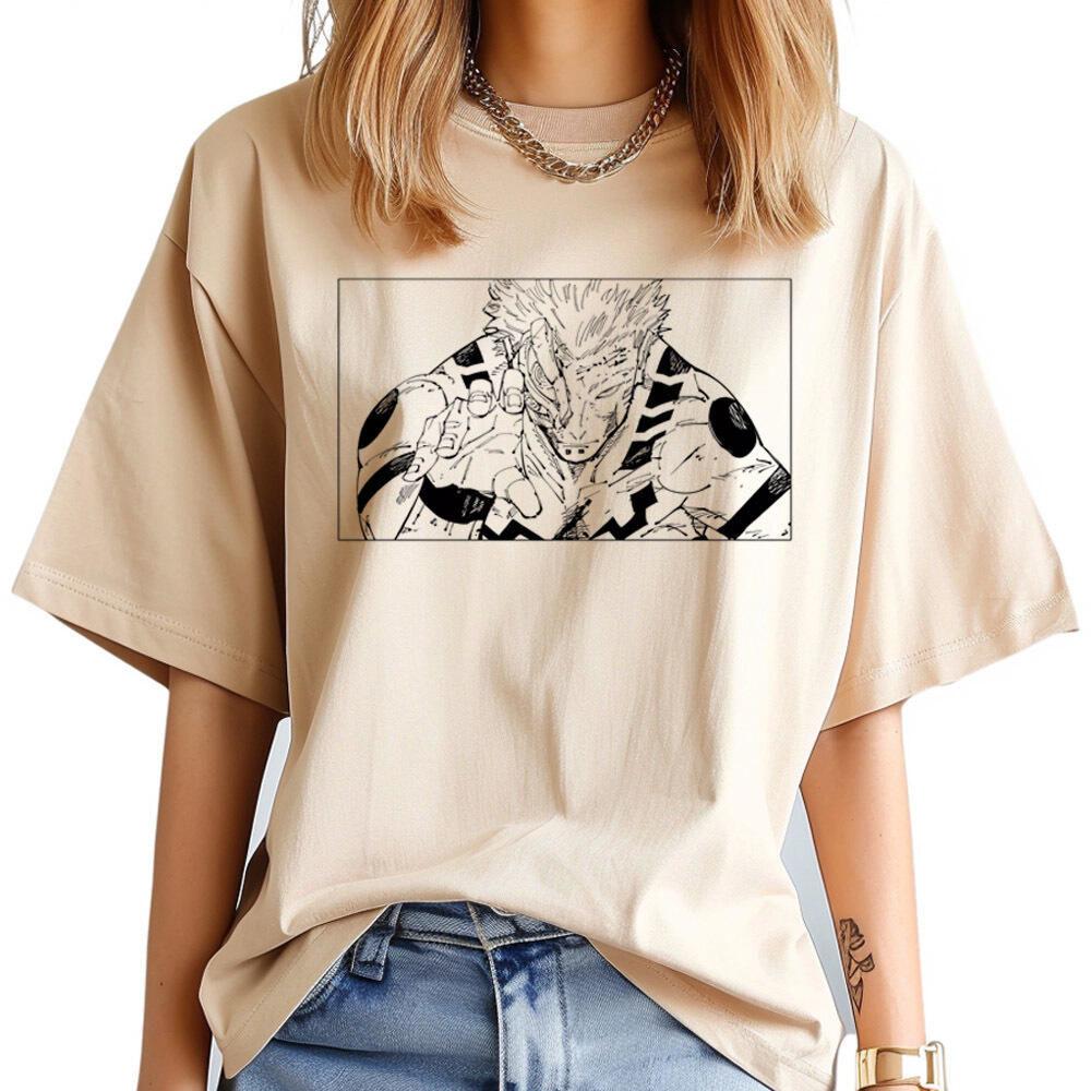 Jujutsu Kaisen Gojo tshirt Women hip hop Breathable aesthetic 2000s anime Punk top tees University Pop Culture streetwear kawaii