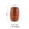 Wooden Big Belly Cups Japan Style Milk Water Cup with Handle Beer Coffee Milk Tea Mug Handmade Natural Kitchen Bar Drinkware Cup