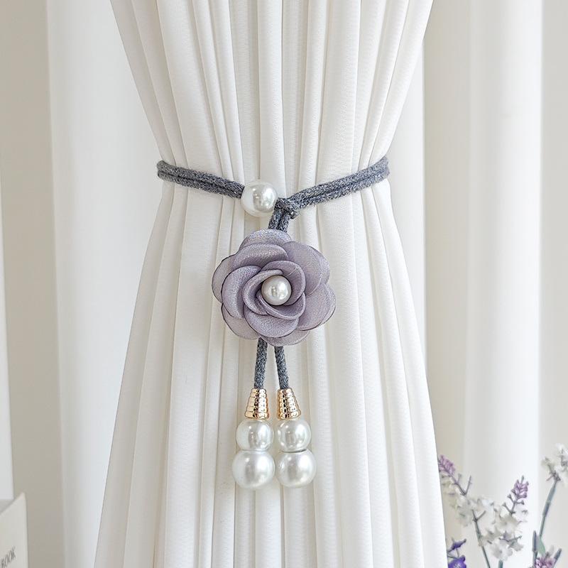 2pcs Elegant Curtain Tiebacks Floral-like Design, for Living Room, Bedroom, Wedding, Party Decor - Durable Polyester Curtain Accessories