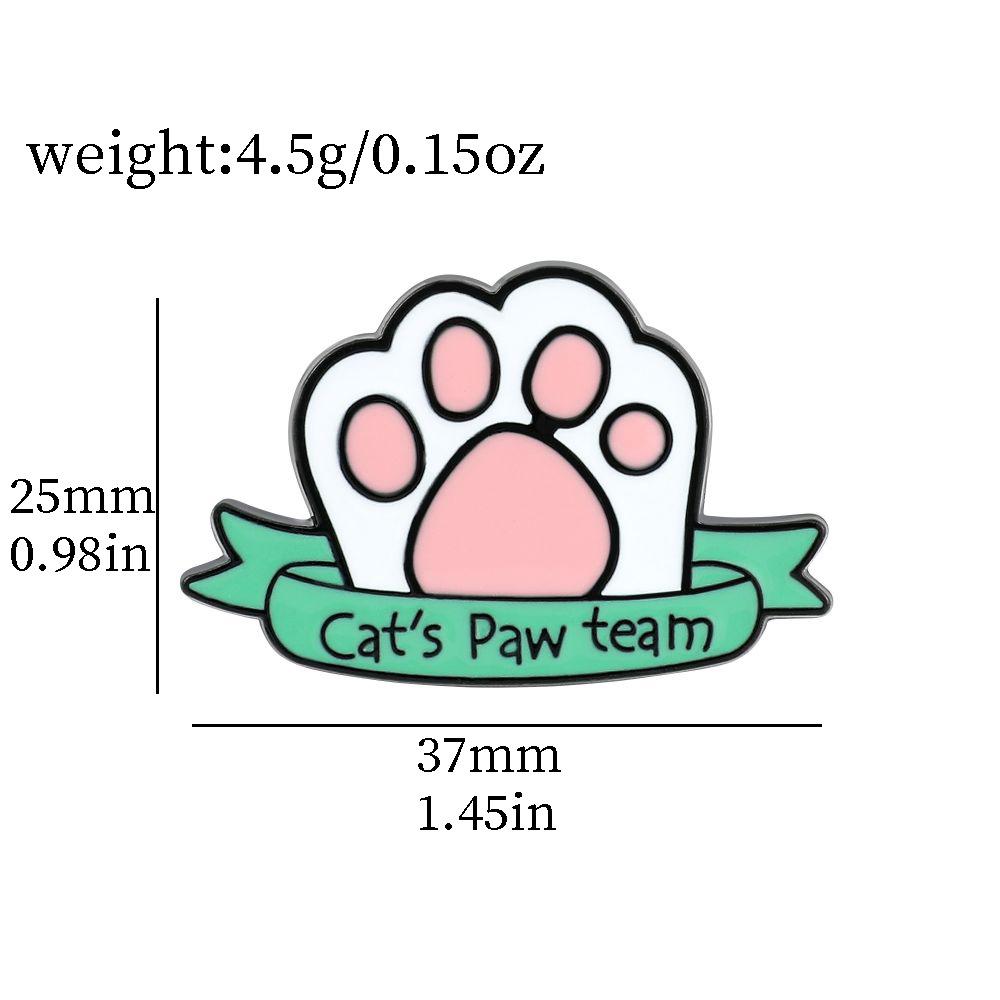 Claw Cat Adorable Style Alloy Pin Badge With Cute Design Animal