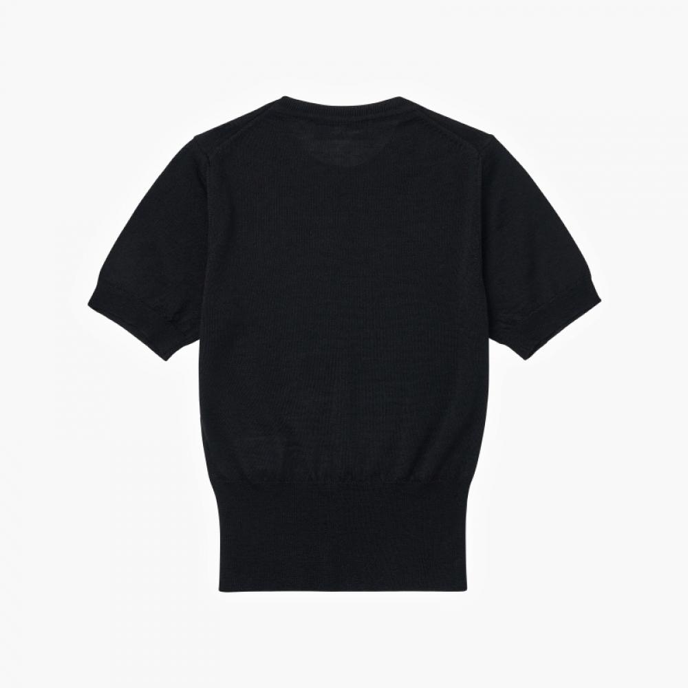 Vivienne WeStwood 1803002q Y001v N401 Bear Orb Logo Embroidery CaShmere Top Short Sleeve Women S Knit