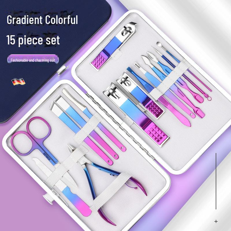 

«Набор из 15 разноцветных кусачек для ногтей из нержавеющей стали — хорошее качество»