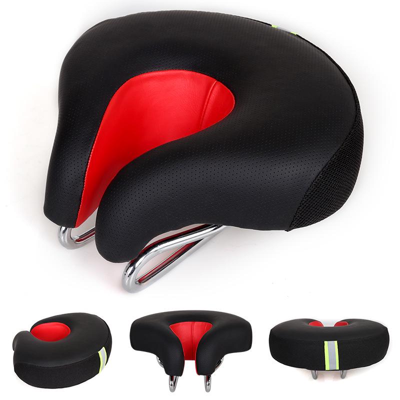 Nuova Sella da Bici Super Morbida Senza Schienale per Mountain Bike - Ispessita, Design Senza Punta, Cuscino Magico Comfort
