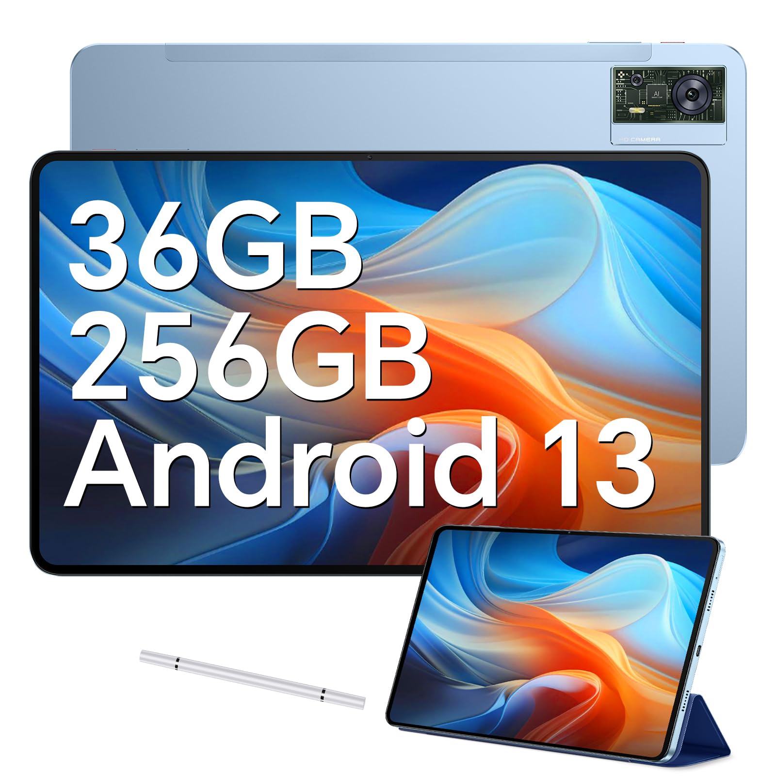 

OUKITEL OT5 2K IPS Large 11000mAh Helio G99 Gaming Android 36GB 256GB 2TB TF Card 4G Four GPS Tablet, 12-inch Screen, High-Capacity Tablet, 13, RAM, синій