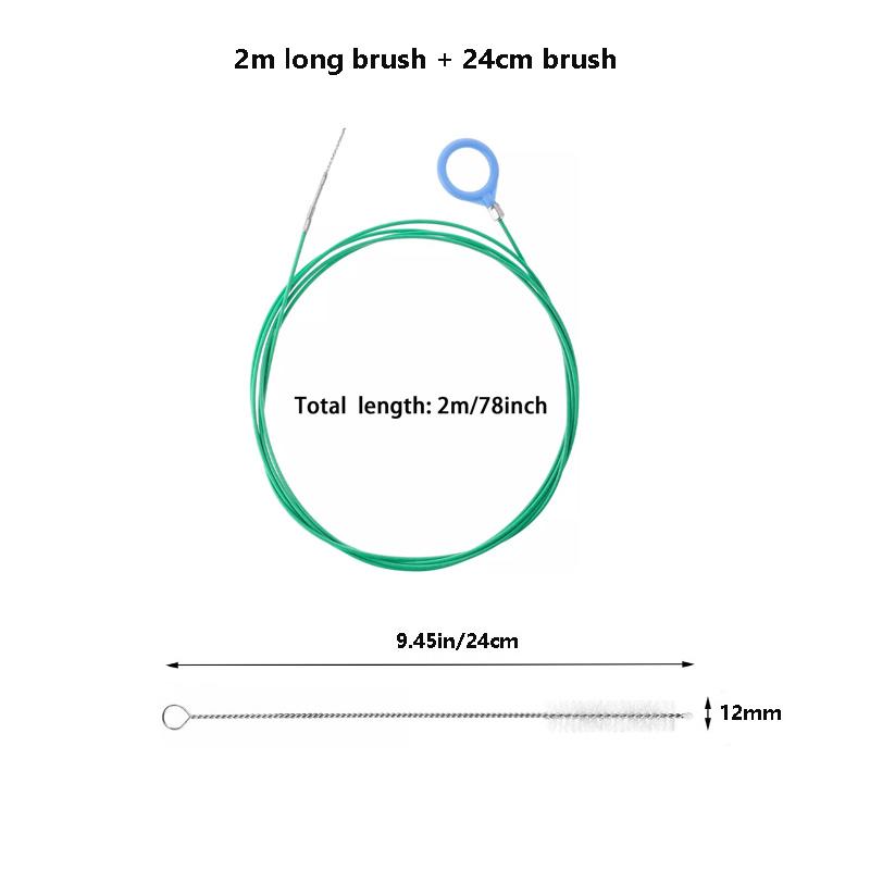 Инструменты для очистки дренажа люка автомобиля 118/78 дюймов Гибкая трубка с чистящей щеткой Очиститель дренажа трубы Прочистка дренажа автомобиля Очиститель дренажа люка автомобиля