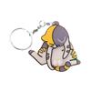 Cat Keychain with Rotable Ball Interactive Claw Design Keyring Stress Relief Toy Lightweight Key Chain Funny Prank Gift