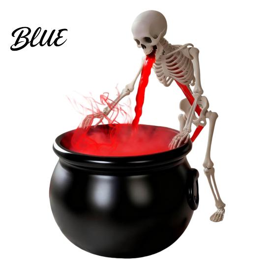 Realistyczny Efekt Dymu Gotowania Rekwizyt Halloweenowy Kociołek Wiedźmy Maszyna do Mgły Ultradźwiękowy Generator Mgły ze Świecącą diodą LED Dekoracja Sceny Czarownictwa Wewnętrzna