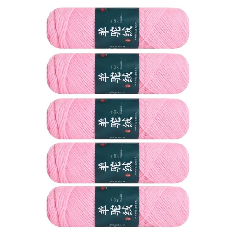 Pack Of 5 Wool Yarn Soft Crochet Yarn Hand Knitting Yarn 100g/Roll For Knitting Rugs Sweaters Scarves Hat Gloves