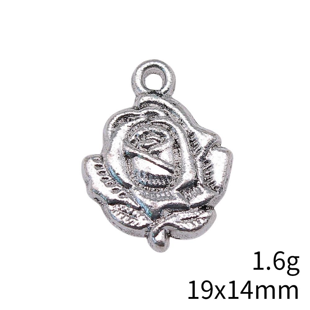 Back To School Bag Charms Rose Lotus Charms Pendant Women's Bags Bracelet Pendant