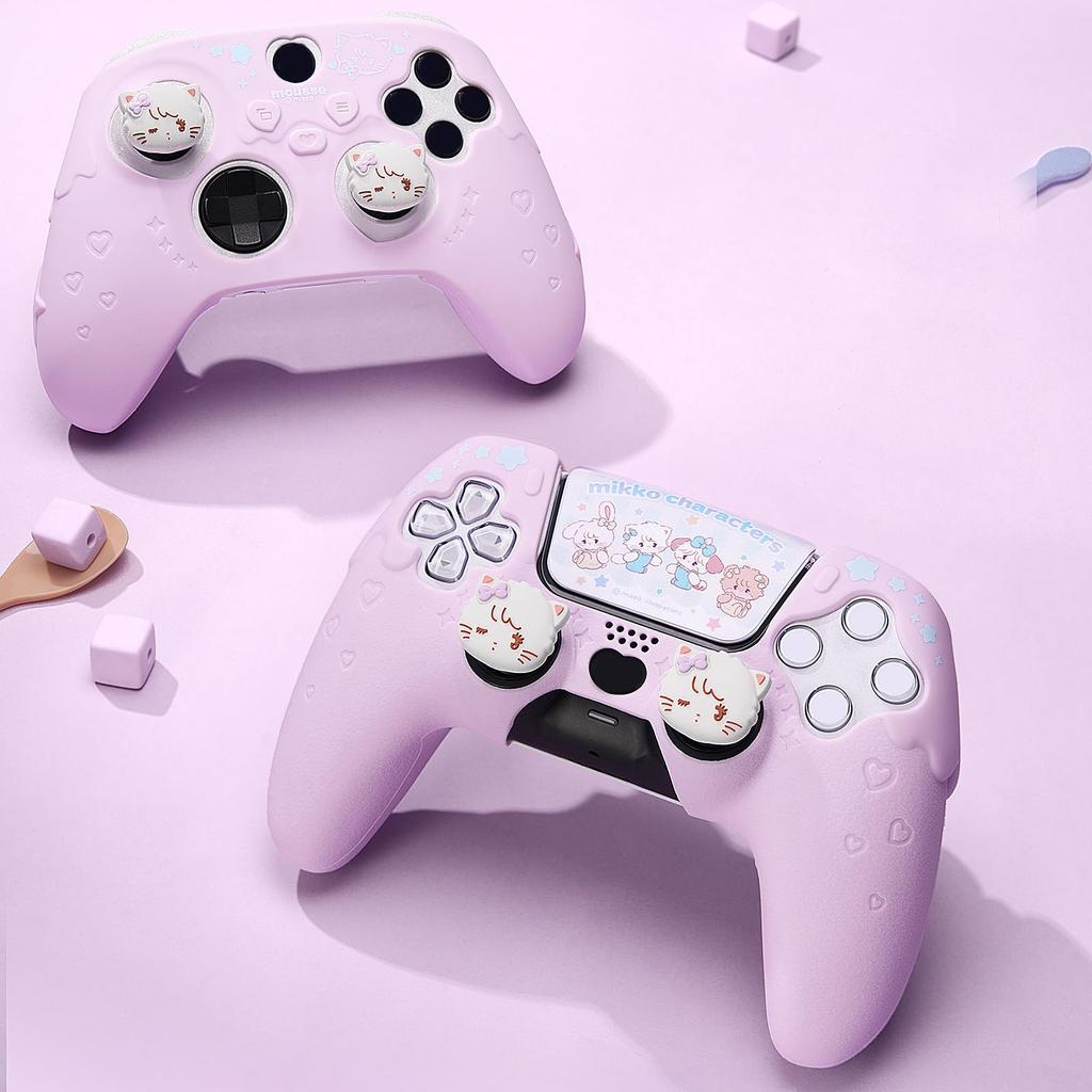 GeekShare Controller Cover with Button Covers for Xbox Series Silicone Soft Skin Protective Easy with Theme Sticker Birthday Gift Licensed by Mikko