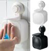 Suction Cup Soap Dispenser Wall Mounted ABS Waterproof Soap Box for Bathroom Storage Box