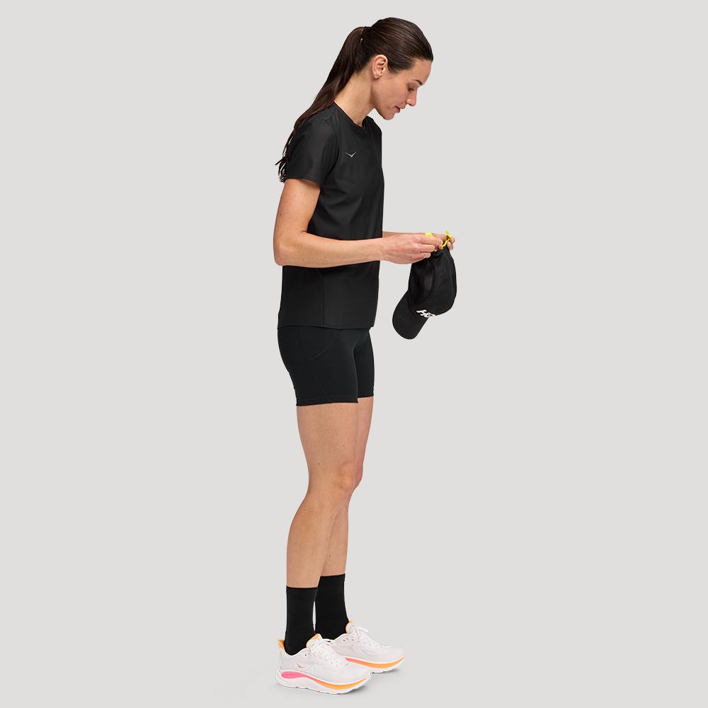 [hoka] Hoka Women's Aerolight Short Sleeve 2.0 1175774-BLK