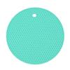17.5cm Round Heat Resistant Silice Mat Drink Cup Coasters N-slip Pot Holder Table Placemat Kitchen Accessories Onderzetters