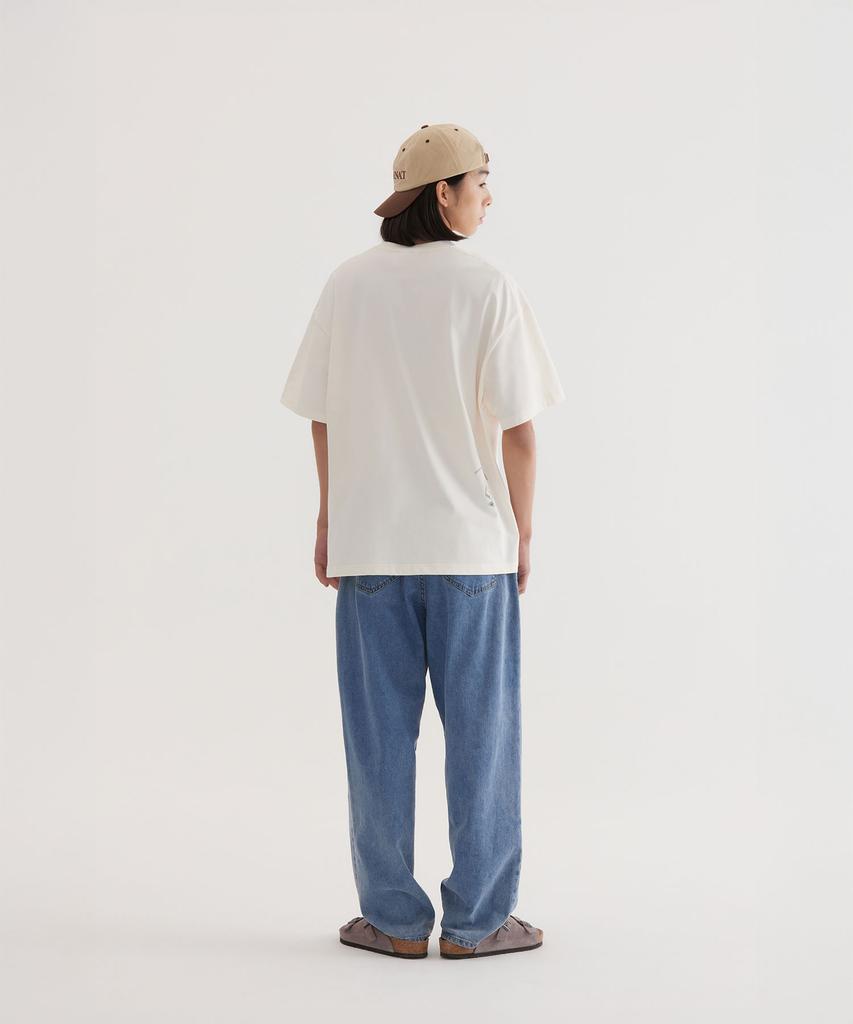 COVERNAT Cool Cotton Vacation Graphic T-Shirt Ivory