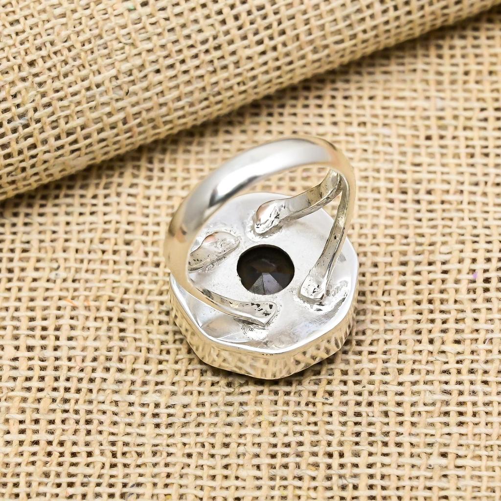 Smoky Topaz Ring Gemstone Jewelry, 925 Solid Sterling Silver Ring, Handmade Jewelry Birthstone Ring, Gift For Him