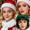 Cute Christmas Snowman Face Stickers Corner Of Eyes Temporary Body Art Tattoos Self Adhesive Sweet Colorful Party Accessories