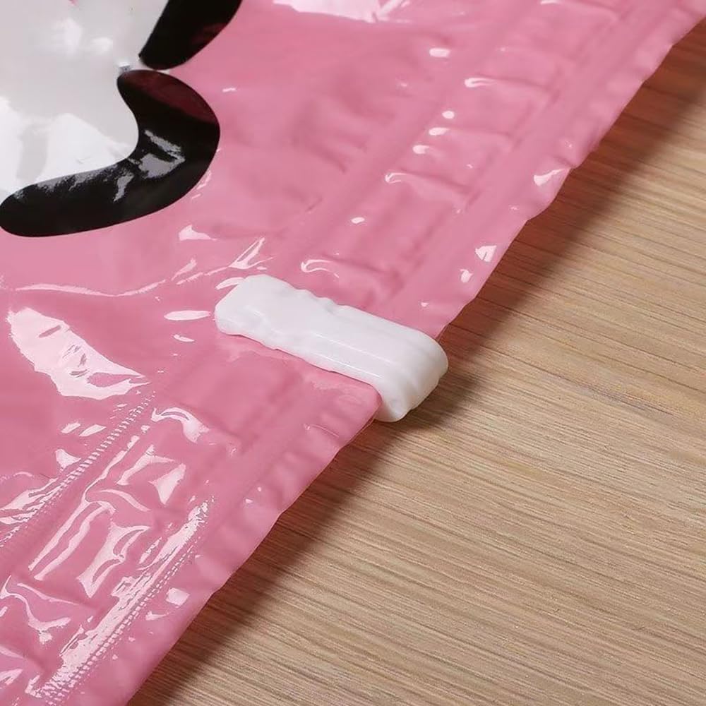 10 Pack Vacuum Storage Bags Sealing Clip Zipper Labor Saver Sliding Grip for Sous Vide Bags Space Saver Sealer Bag Airtight Shrink Compression