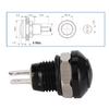1A 24V 8mm   Waterproof Car Momentary Push Button Power   Zinc Alu um Alloy