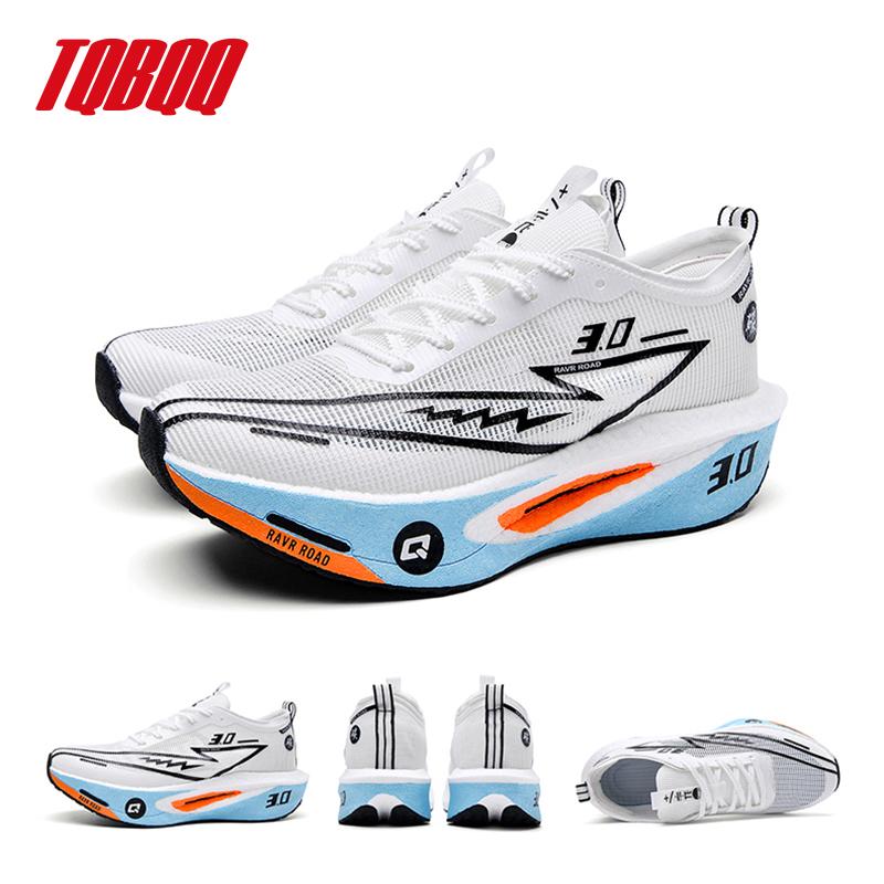 Men Women Carbon Plate Running Shoes Lightweight Breathable 3.0 Mix Racing Marathon Rebound Shock-Absorbing Training Sneakers