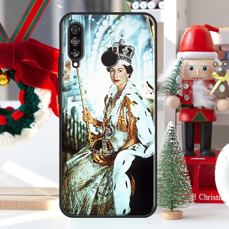 England Queen Elizabeth II For Huawei Nova 12i 11i 8i 12s Y73 Y72 Y61 Y91 Y90 Y70 Y60 9 10 SE P60 Pro P30 P40 Lite Case Huawei Nova 11i