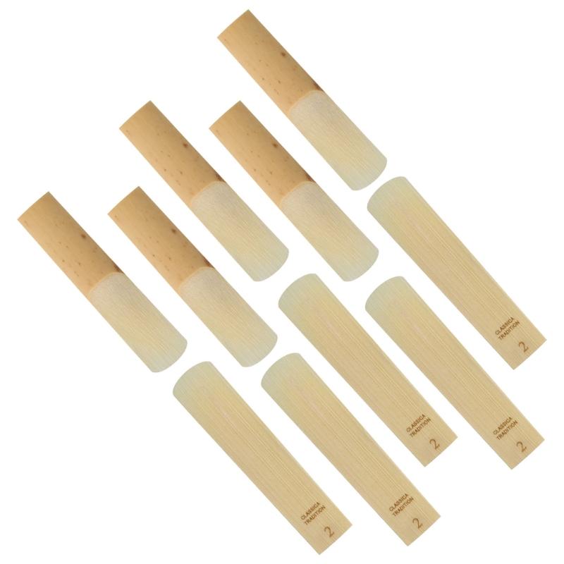 10pcs Eb Alto Sax Saxophone Reeds Strength 1.0/1.5/2.0/2.5/3.0/3.5 Saxophone Reed Woodwind Instrument Parts Accessories