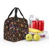 Traditional Mexican Colorful Insulated Lunch Bag for Women Kids Portable Food Boxes Thermal Lunch Box Tote