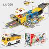Educational Transforming Double-Decker Bus: Multi-Functional Inertial Sliding Toy with Lights for Children's Adventure Play