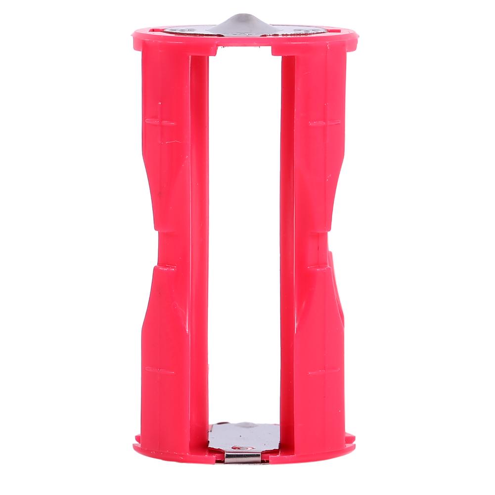 Portable 4pcs 4AAA to C Size Parallel Battery Convertor Adapter Holder Cases Box Red