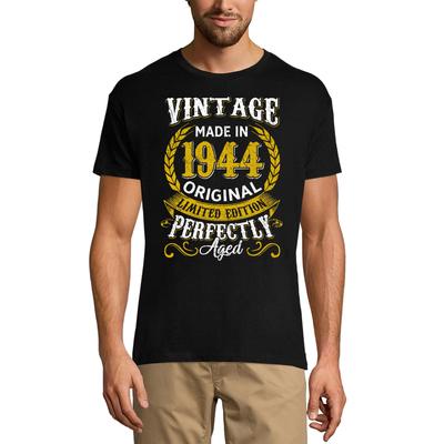 Men's T-Shirt Vintage Made In 1944 Perfectly Aged - 77th Birthday Gift Tee Shirt