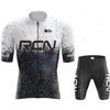 Summer Mountain Bike Sportswear Rcn Team Cycling Jersey Set Breathable Short Sleeve Bicycle Clothing Suit Ropa Maillot Ciclismo