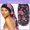 Stylish Colorful Printed Long Sleep Cap With Satin Finish