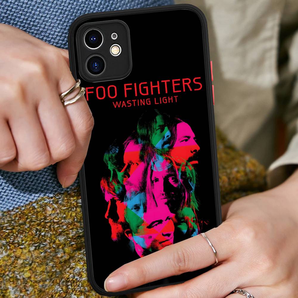 

F-FOO FIGHTERS For Silicone Matte Phone Case For IPhone 16 Pro Max 15 14 13 12 11 X XS MAX iphone 16 plus