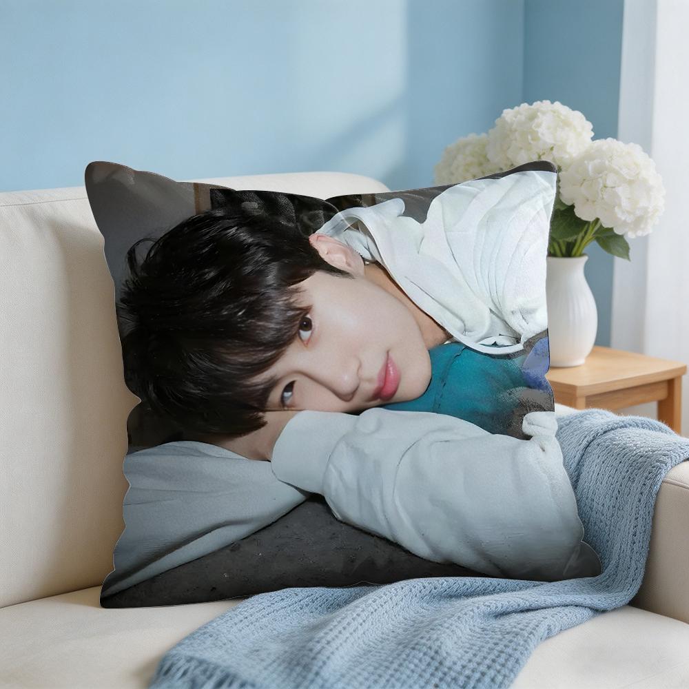 BByeon WWooseok Korea Cushion Cover Square Pillow Bedroom Sofa Leisure Comfort Living Room Home Decoration X