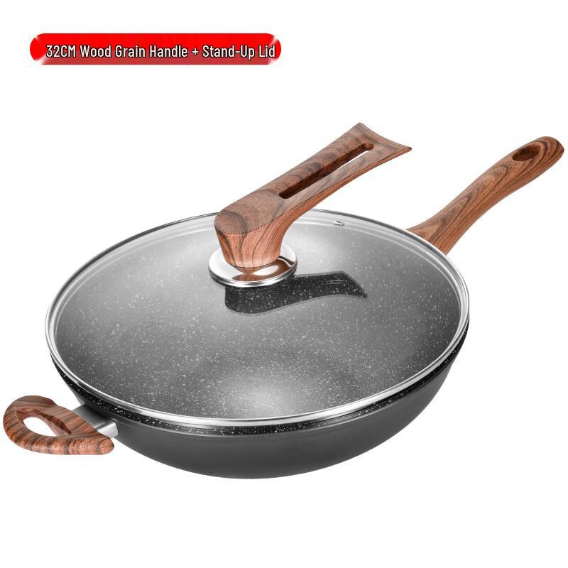 

Zhi Shi Maifan Stone Non-stick Wok with Steamer, 32cm