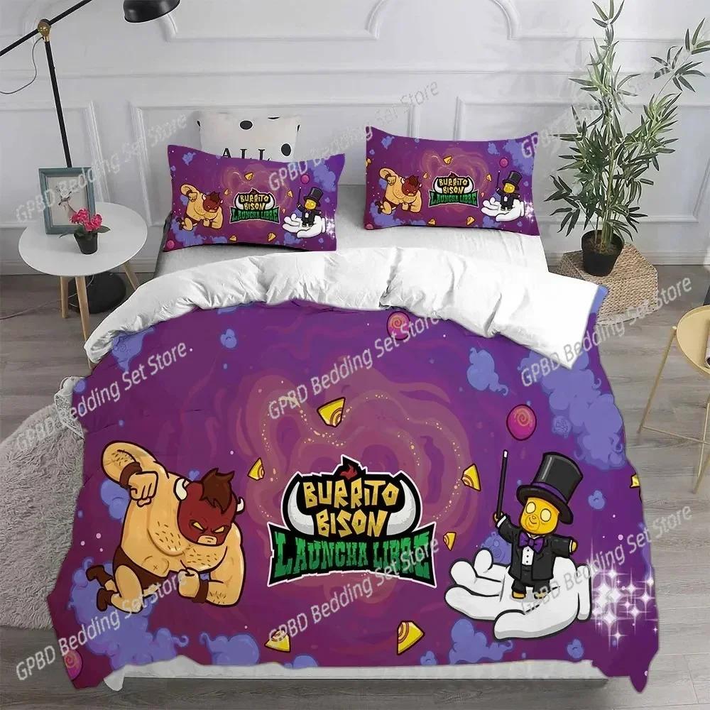 Luxury New 3D Print Game Burrito BisonLauncha Libre Bedding Sets Comforter Quilt Bed Cover Duvet Cover Pillow Case Kids Adult