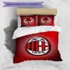 3pcs A-AC Milan Design Cover Set - HD Printed Bedding with 1 Cover and 2 Pillowcases - Perfect for Home and Dorm Decor