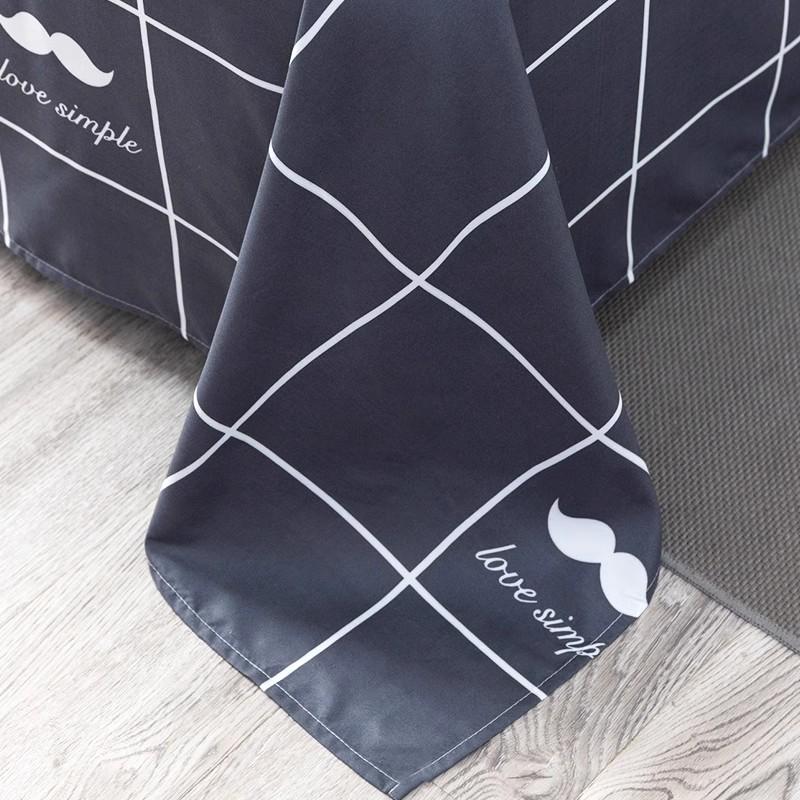 Winter Single Bed Sheet and Quilt Cover Set - 1.5m, Washed Cotton, Includes Pillowcase, Dormitory Style