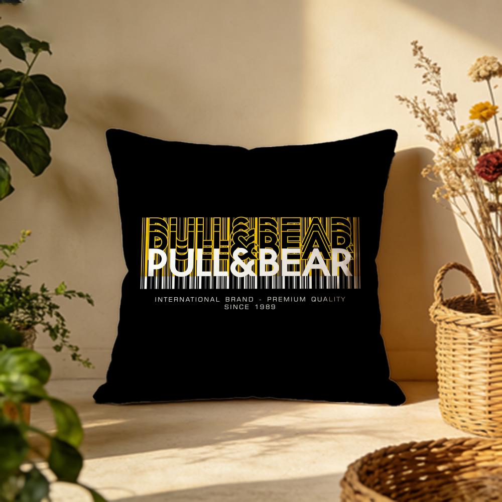 Trendy PPull Bearer Cushion Cover Versatile DoubleSided Pillow Case Fit for Sofa Bed Car Daily Decor