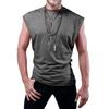 Summer Loose Solid Color Sleeveless Vest Youth Men's T-shirts