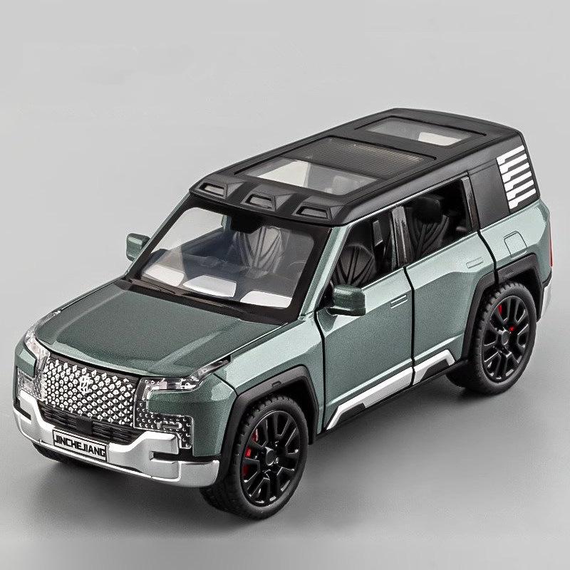1/32 BYD Look Upat U8 SUV-Legierungsautomodell aus Druckgussmetallspielzeug Geländewagenautomodellsimulation Ton und Licht Kindergeschenk