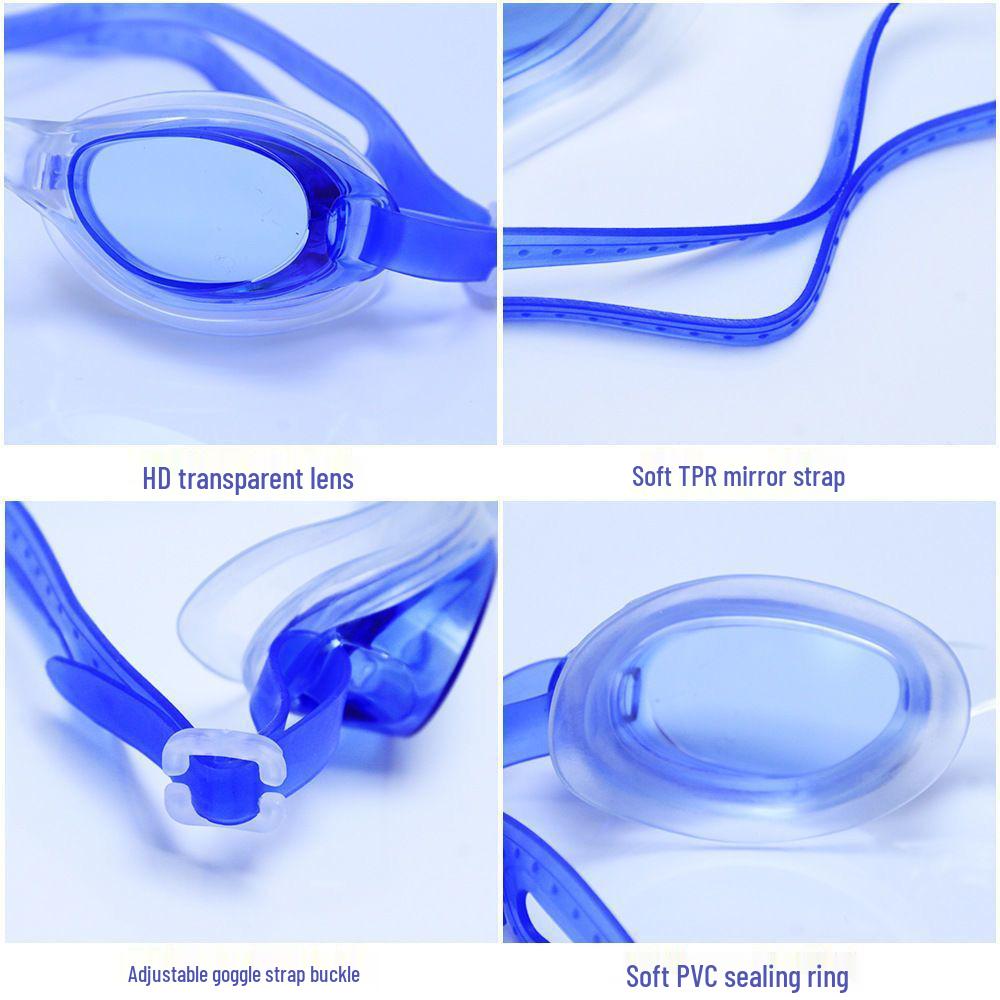 HD Anti-Fog Waterproof Swimming Goggles for Men & Women - Professional Diving Equipment Set
