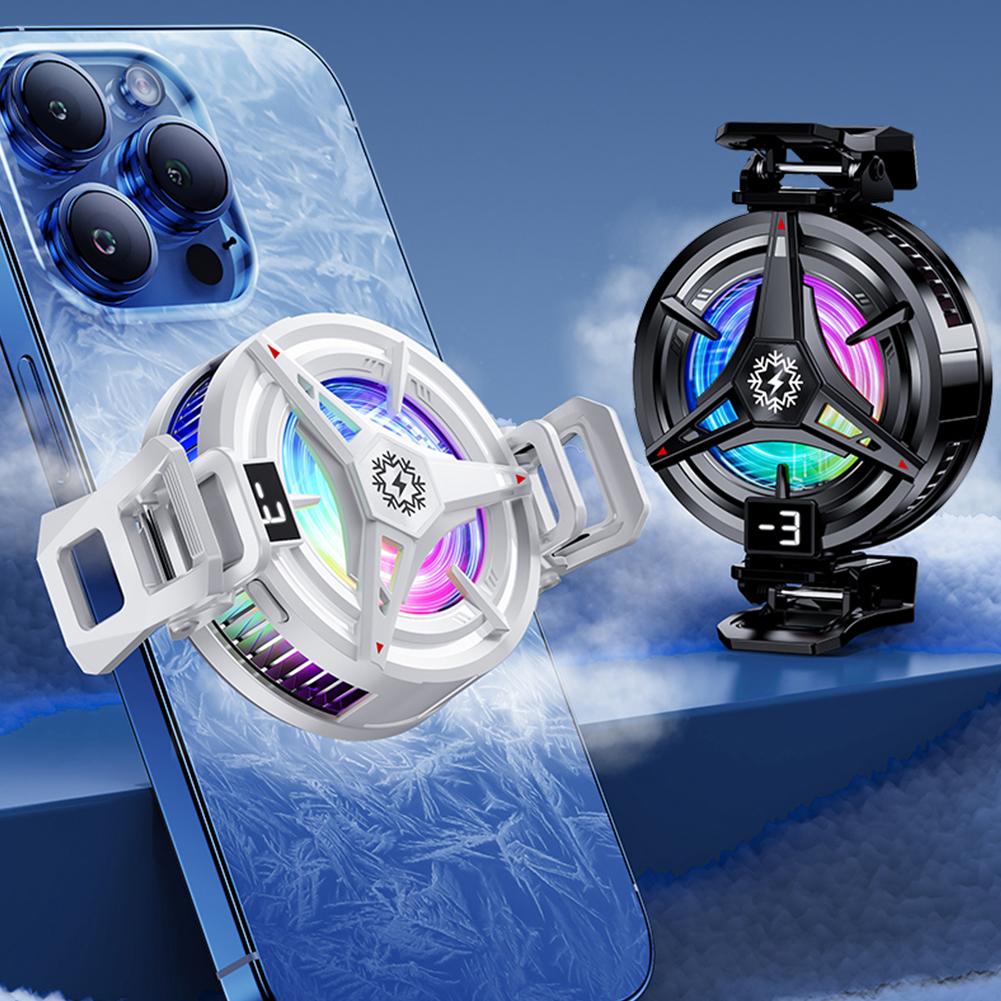 2-in-1 Magnetischer/Rückseiten-Clip Handy Halbleiter-Kühlungsradiator Schnelle Kühlung Handykühler für Android iPhone