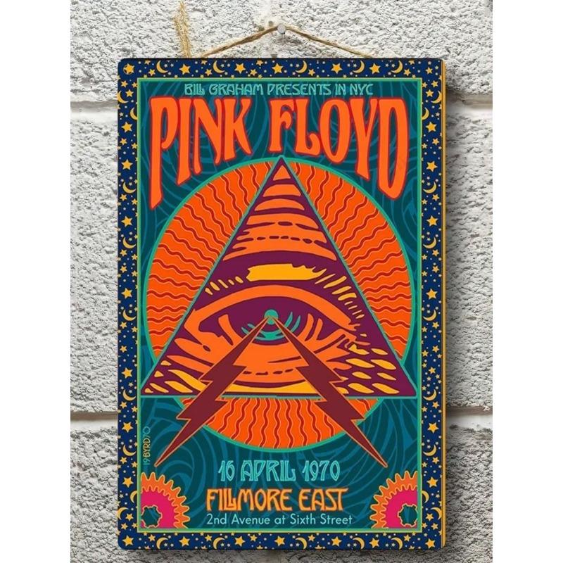 Pink Floyd Metal Poster, Guitarist Gift Wall Art 20x30cm
