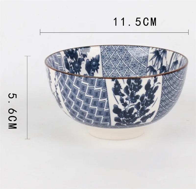 Japońska domowa ceramiczna miska na ryż miska na zupę z makaronem miska na deser Koreańska miska na lody kreatywna retro zastawa stołowa miski w kształcie kapelusza zero waste